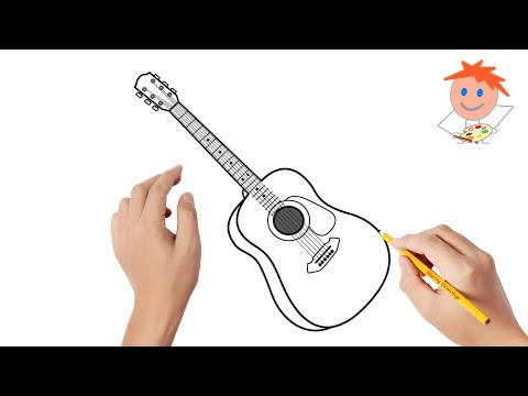 How to draw a guitar | Easy drawings